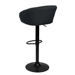 Barová stolička Velur Morgan Mat Silver