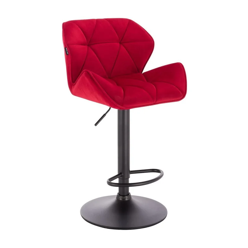 Barová stolička Detail Velur Fuksia Mat