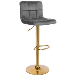 Barová stolička Agáta Gold Silver