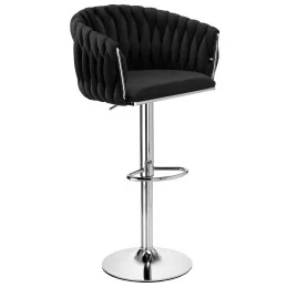 Barová stolička Melisa II. Chrom Velur Med