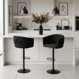 Barová stolička Melisa II. Gold Velur Med