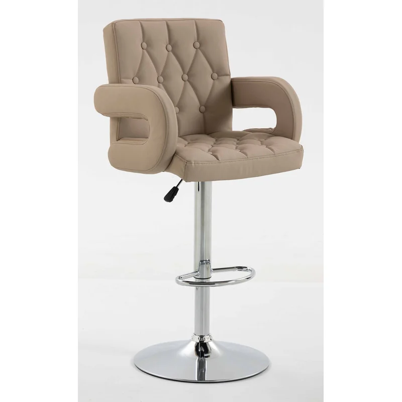 Barová stolička Melisa II. Chrom Velur Latte