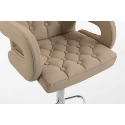 Barová stolička Melisa II. Chrom Velur Latte