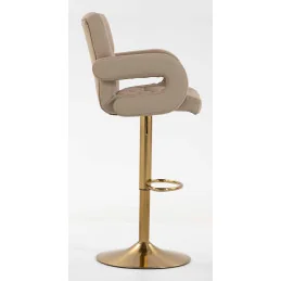 Barová stolička Melisa II. Mat Velur Latte