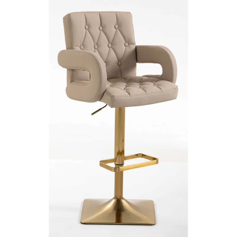Barová stolička Melisa II. Gold Velur Latte