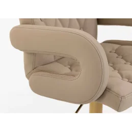 Barová stolička Melisa II. Gold Velur Latte