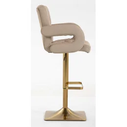 Barová stolička Melisa II. Gold Velur Latte