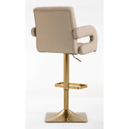 Barová stolička Melisa II. Gold Velur Latte