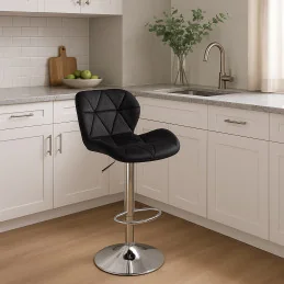 Barová stolička Marina Velur Gold Crystal Green