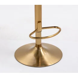 Barová stolička Detail Gold Velur Zelena