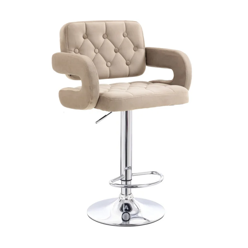 Barová stolička Melisa Mat Velur Puder