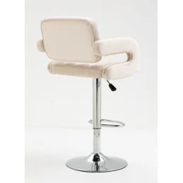 Barová stolička Melisa Mat Velur Žlta