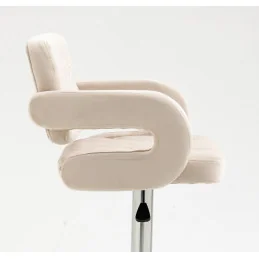 Barová stolička Melisa Mat Velur Žlta