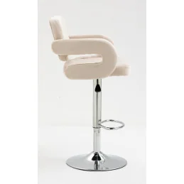 Barová stolička Melisa Mat Velur Žlta