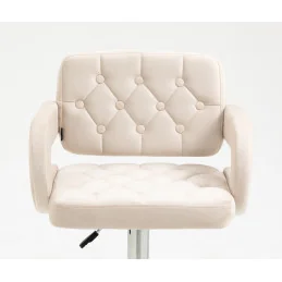 Barová stolička Melisa Mat Velur Žlta