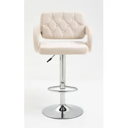 Barová stolička Melisa Mat Velur Žlta