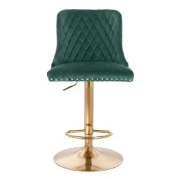 Barová stolička Altera Gold Black Velur