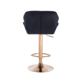 Barová stolička Detail Gold Velur Med