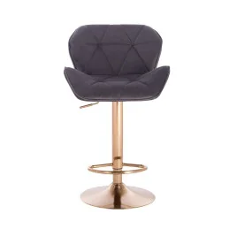 Barová stolička Detail Gold Velur Fuksia
