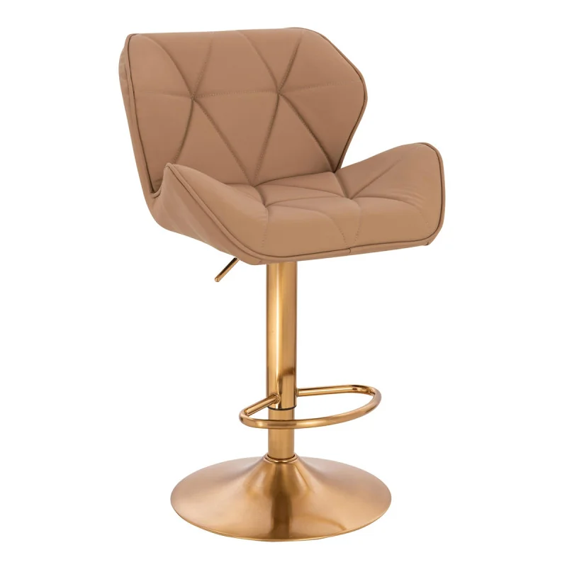 Barová stolička Detail Velur Yellow