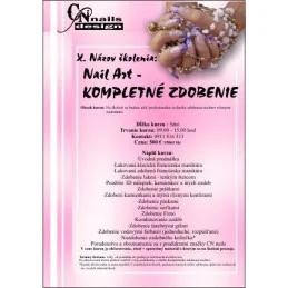 Nail art - kompletné zdobenie nechtov Školenia na nechty