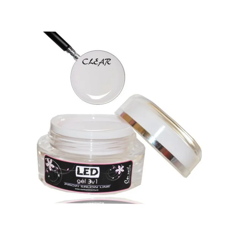LED gél jednofázový clear 30ml Modelážne, stavebné gély LED gél jednofázový clear 30ml Modelážne, stavebné gély