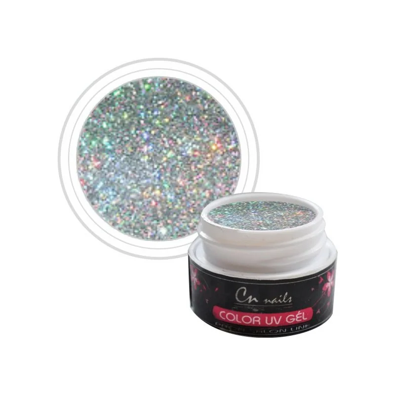Glitter farebný uv gél 5ml CN nails GLIMMER, glitrové UV GÉLY
