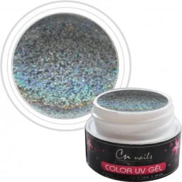 NR.112 Farebný gél Silver Star 5ml CN nails GLIMMER, glitrové UV GÉLY