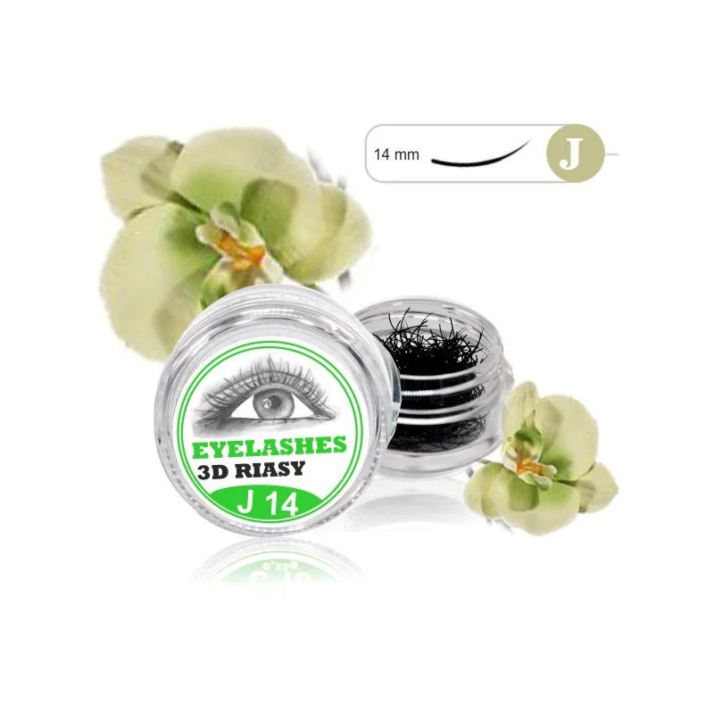 3D Lashes J 14mm 3D mihalnice Tip J
