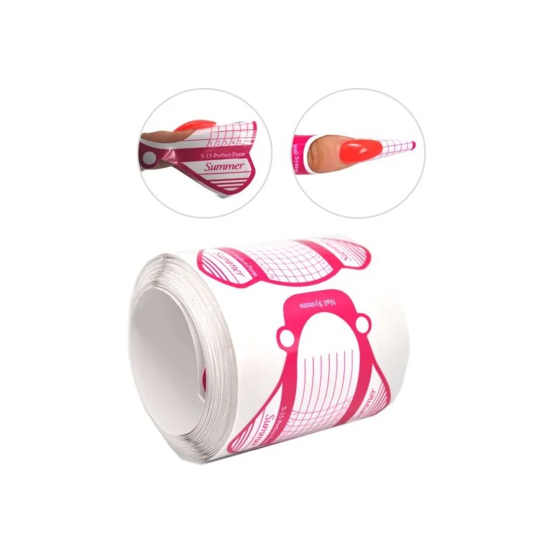 Šablóny na nechty 100ks Formy na Nail Art akrylom Šablóny na nechty 100ks Formy na Nail Art akrylom