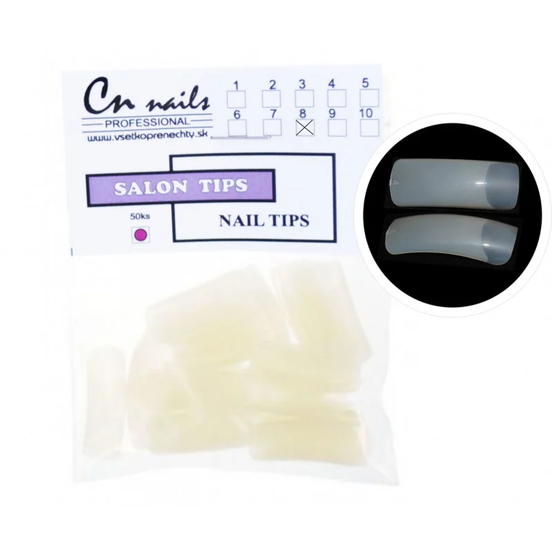 Tipy Salon 50ks - Číslo 8 CN nails Tipy Salon