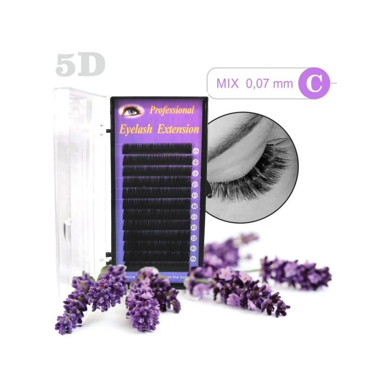 5D Mink and Silk - Mix 8-12mm 5D mihalnice Tip C