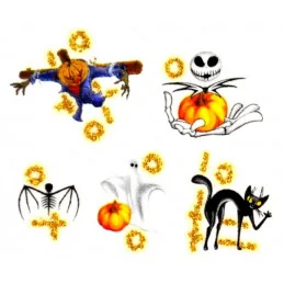 Halloween nálepky na nechty Halloween