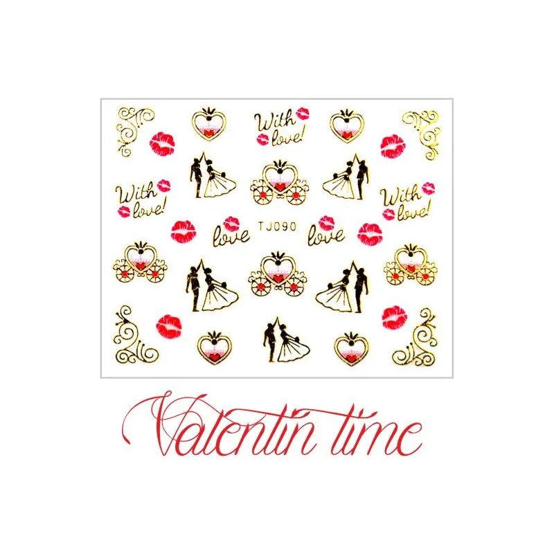 Valentínske nálepky Prestige NÁLEPKY LOVE & HEART