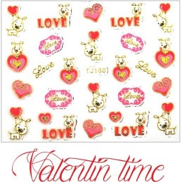 Valentínske nálepky Prestige  NÁLEPKY LOVE & HEART