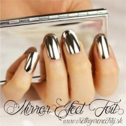 Mirror efect nail foil silver ONE TOUCH FOIL