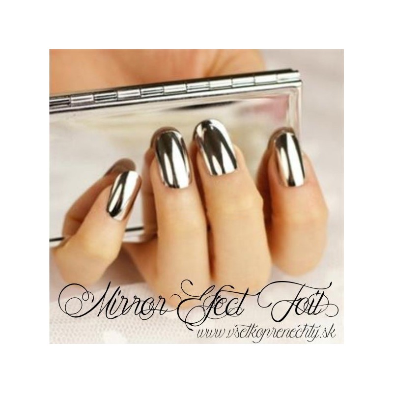 Mirror efect nail foil silver  ONE TOUCH FOIL