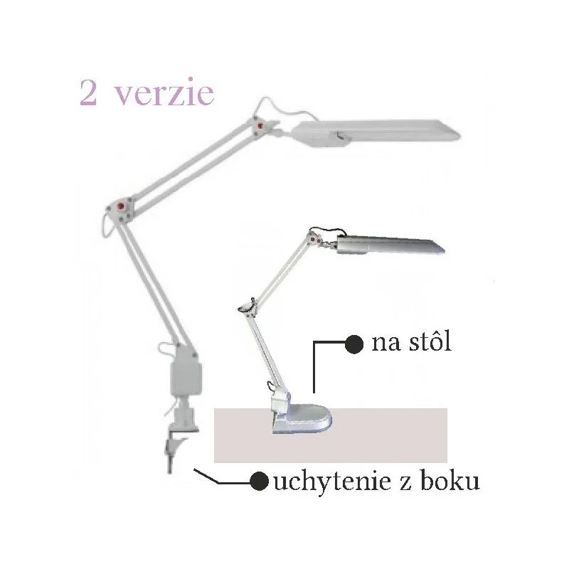 Kozmetická lampa strieborna Lampy na manikúrny stolík