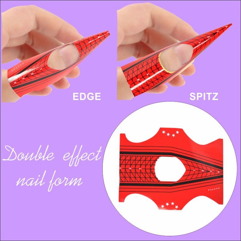 Double efect Nail Form 50ks  Formy na Nail Art akrylom