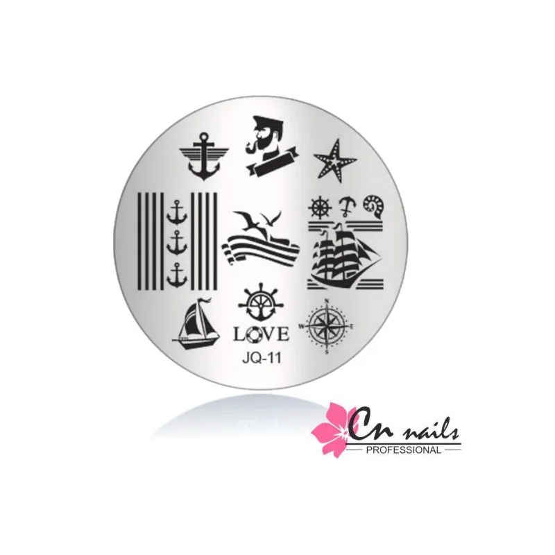 JQ-11 Šablóna na pečiatkovanie CN nails Doštičky Konad