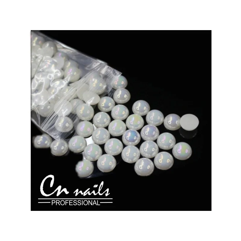 Perličky na nechty 50ks 3mm  Perličky, perlové kamienky