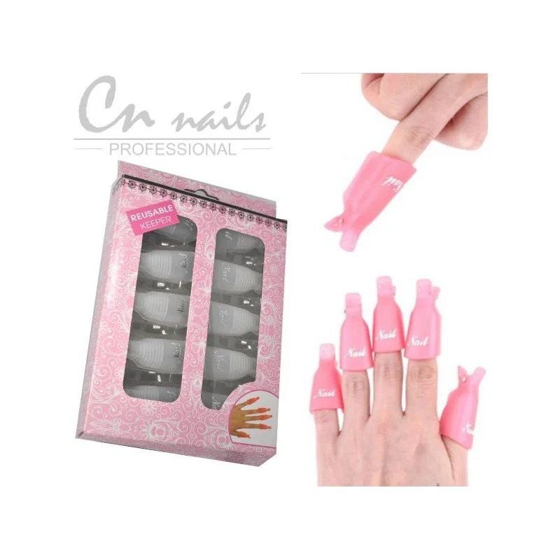 Klipy na odstránenie gél laku Soak Off Odstraňovače, pomôcky