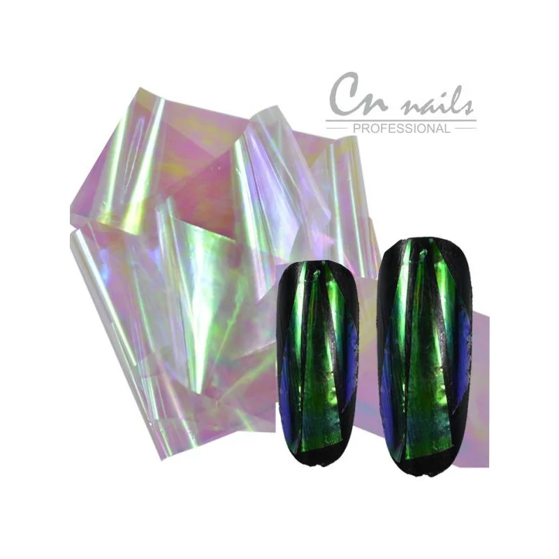 NR.3 Glass effect - nail art fólia Nail foil - efekt skla