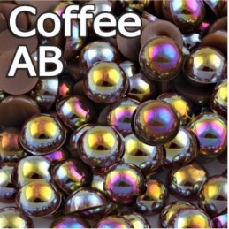 Perličky Coffe AB - 3mm 50ks  Perličky, perlové kamienky