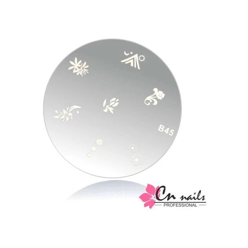 B-45 Šablóna na pečiatkovanie CN nails Doštičky Konad