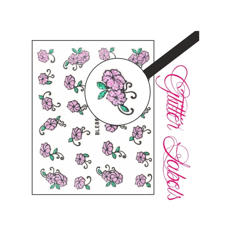 NR. 862 Glitter labels Glitter labels