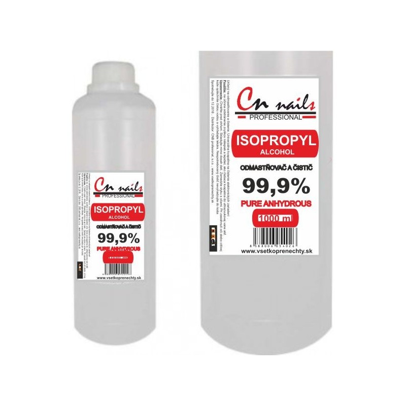 Isopropyl alkohol 99,9% - 1000 ml  CN nails Dezinfekcie, čističe, odstraňovače
