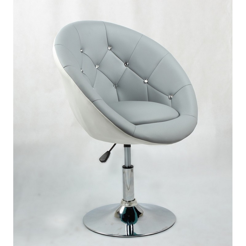 Kreslo Elegance SIvo-Biele Krystal  Stoličky, lavičky do čakárne
