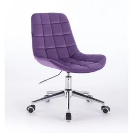 Kozmetická stolička Pretty Velur Violet  Kozmetické stoličky