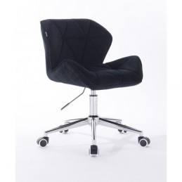 Kozmetická stolička Detail Velur Black